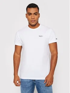 Pepe Jeans T-Shirt Original Basic 3 N PM508212 Biały Slim Fit - Koszulki męskie - miniaturka - grafika 1