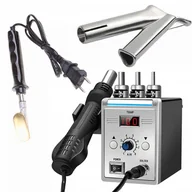 Lutownice - Rosfix Stacja Lutownicza Hot-Air Rosfix 858D + Dysza But Do Spawania Plastiku Y8X9 (Wylot 8Mm, Spoiwo Do 9Mm) + Lutownica Żelazko Do Wygładzania Pla.. - miniaturka - grafika 1