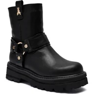 Buty dla dziewczynek - Patrizia Pepe Skórzane botki - miniaturka - grafika 1