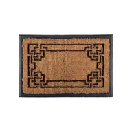 Wycieraczki - Wycieraczka gumowo-kokosowa Walker 60 x 40 cm wzorek brązowy - miniaturka - grafika 1