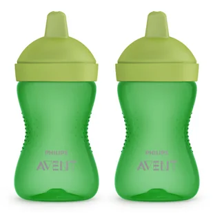 2x KUBEK NIEKAPEK Z TWARDYM USTNIKIEM BUTELKA PHILIPS AVENT SCF804/03 18m+ - Kubki dla dzieci - miniaturka - grafika 1