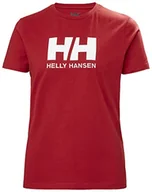Koszulki i topy damskie - Helly Hansen Damska koszulka z logo Hh, 162 czerwony, S - miniaturka - grafika 1