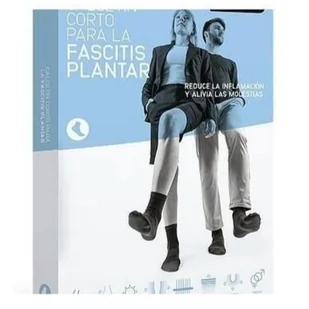 Pończochy uciskowe Medilast Calcetín Corto Fascitis Planta Negro Pequeño (8470001951250) - Bielizna lecznicza - miniaturka - grafika 1