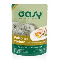 Mokra karma dla kotów - OASY Natural Kurczak Z Warzywami - mokra karma dla kota - saszetka 70g - miniaturka - grafika 1