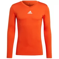 Koszulki męskie - Koszulka męska adidas Team Base Tee pomarańczowa GN7508 - miniaturka - grafika 1