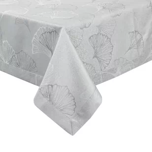 Obrus plamoodporny żakardowy, Eurofirany, srebrny Diana, 145x350 cm - Obrusy i serwetki - miniaturka - grafika 1