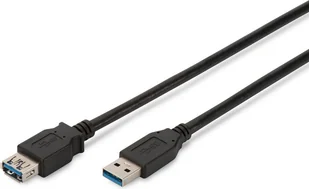 Kabel USB Digitus USB-A - 1.8 m Czarny AK-300203-018-S - Kable USB - miniaturka - grafika 1