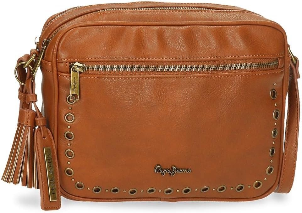 Pepe Jeans Camper Torba listonoszka brązowa 21,5 x 15 x 5 cm