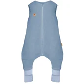 Śpiworki dla dzieci - Śpiworek do spania z nogawkami muślinowy 1,5 TOG Malaga 1-2l baby blue - miniaturka - grafika 1