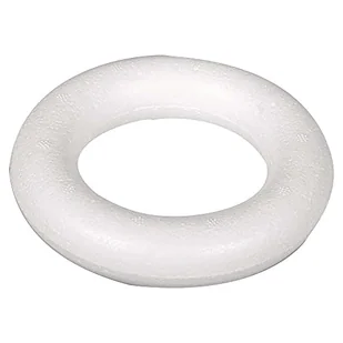 Rayher 3301300 pierścienie styropianowe, pełne, 12 cm ø - Pierścionki - miniaturka - grafika 1