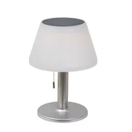 Lampy ogrodowe - Lampka solarna stołowa LED biała - miniaturka - grafika 1