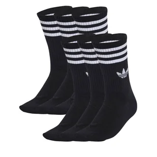 Zestaw 6 par wysokich skarpet unisex adidas 3-Stripes JV7411 Czarny - Skarpetki męskie - miniaturka - grafika 1