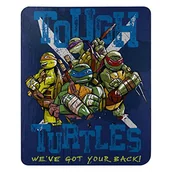 Koce i narzuty dla dzieci - Nickelodeon 's Teenage Mutant Ninja Turtles, koc polarowy "Tough Turtles Blues", 114 cm x 152 cm, wielokolorowy - miniaturka - grafika 1