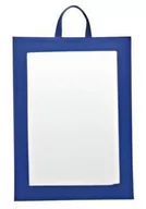 Meble fryzjerskie - Lustro Q-32-BLUE lusterko fryzjerskie duże z rączką - miniaturka - grafika 1