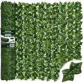 Sztuczne kwiaty - Sztuczny żywopłot Siatka maskująca Osłona na balkon Heckermann 0,5x5m Model 1 - miniaturka - grafika 1