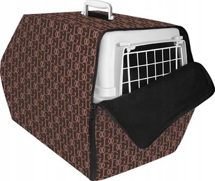 Chaba CHABA OCIEPLACZ NA TRANS.1/BROWN FASHION 50x34,5x31cm - Sprzęt podróżny i transportery dla psów - miniaturka - grafika 1