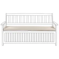 Poduszki ogrodowe - Poduszka na ławkę ogrodową 45 x 148 cm beżowoszara SOVANA - miniaturka - grafika 1