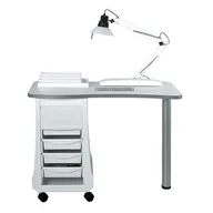 Meble kosmetyczne - 124 Stolik do manicure Kolor: Biały, Pochłaniacz Pyłu: Z Pochłaniaczem - miniaturka - grafika 1