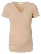 Koszulki i topy damskie - Noppies Sanson Nursing Rib Top Ss T-shirt damski, WHITE PEPPER, XS - miniaturka - grafika 1