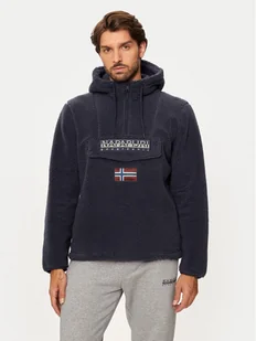 Napapijri Polar T-Burgee NP0A4I5D Granatowy Regular Fit - Bluzy męskie - miniaturka - grafika 1
