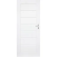 Drzwi wewnętrzne - Skrzydło drzwiowe Prim białe pełne 80 L - miniaturka - grafika 1