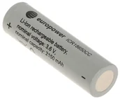 Baterie i akcesoria - AKUMULATOR LI-ION BAT-ICR18650CC/EP 3.6&;V EUROPOWER - miniaturka - grafika 1