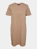 Sukienki - Pieces Sukienka codzienna Chilli Summer 17148120 Beżowy Regular Fit - miniaturka - grafika 1