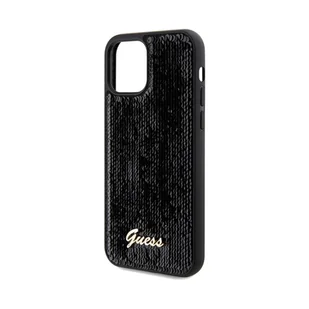 Guess GUHCP12MPSFDGSK iPhone 12/12 Pro 6.1" czarny/black hardcase Sequin Script Metal - Etui i futerały do telefonów - miniaturka - grafika 25