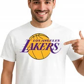 Koszulki męskie - T-Shirt KOSZULKA LOS ANGELES LAKERS PREZENT Jakość Premium M 0476 - miniaturka - grafika 1