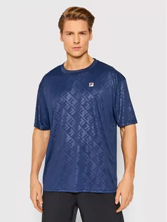 Koszulki męskie - Fila T-Shirt Thady 689171 Granatowy Regular Fit - grafika 1