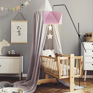 Ruchoma lampa podłogowa dla dzieci TOLEDO w kolorze różowym - Lampy stojące - miniaturka - grafika 1