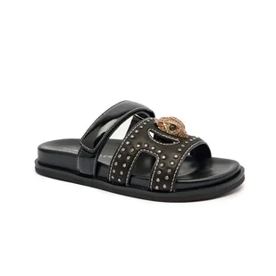 Kurt Geiger Skórzane klapki 225-EAGLE - Klapki i japonki damskie - miniaturka - grafika 1