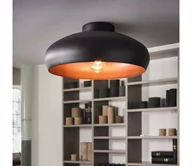 Lampy sufitowe - Eglo 55248 - Plafon MOGANO 1xE27/60W/230V czarny - miniaturka - grafika 1