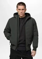 Kurtki męskie - Kurtka zimowa męska Pit Bull Softshell York oliwkowa zielona M - miniaturka - grafika 1