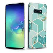 Etui i futerały do telefonów - Pokrowiec Etui Do Samsung Galaxy S10 4G w Zielono Jasnozielono Złoty Marmur No. 3 Obudowa Case Cover Silikon Plecki Cadorabo - miniaturka - grafika 1