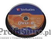 Nośniki danych - Płyty Verbatim DVD-R 4,7GB 16x - Cake Box - 10szt. - Matt Silver - miniaturka - grafika 1