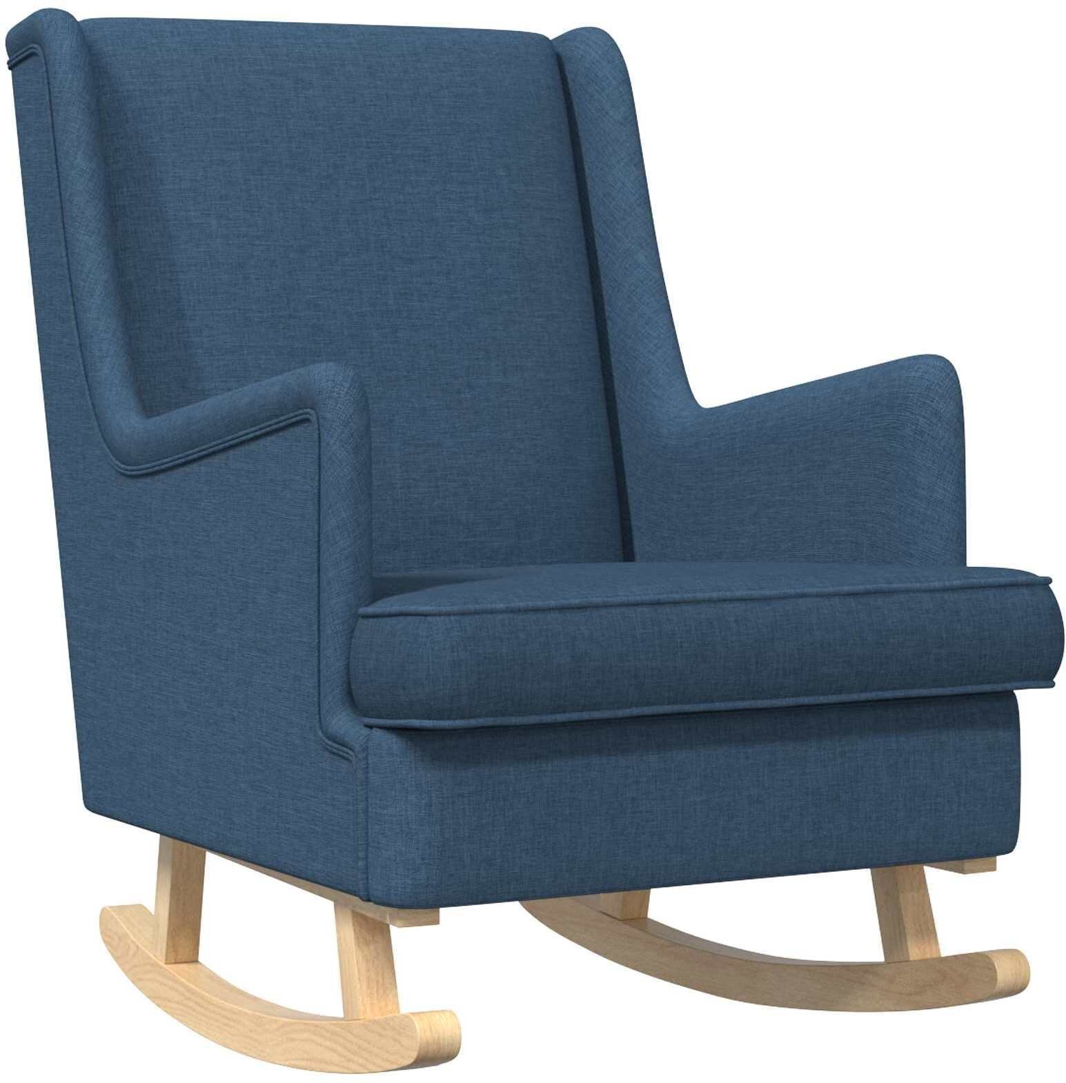 vidaXL vidaXL Fotel bujany Niebieski 62 x 80 x 85 cm tkanina