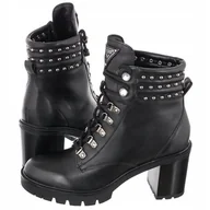 Botki damskie - Guess botki damskie słupek Gesile FL8GES Czarne rozmiar 41 - miniaturka - grafika 1