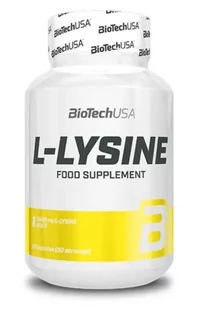 BioTech USA L-Lysine, Suplement diety, 90 kapsułek - Witaminy i minerały - miniaturka - grafika 1