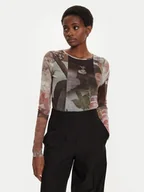 Bluzki damskie - Desigual Bluzka Carson 24WWTK59 Brązowy Regular Fit - miniaturka - grafika 1