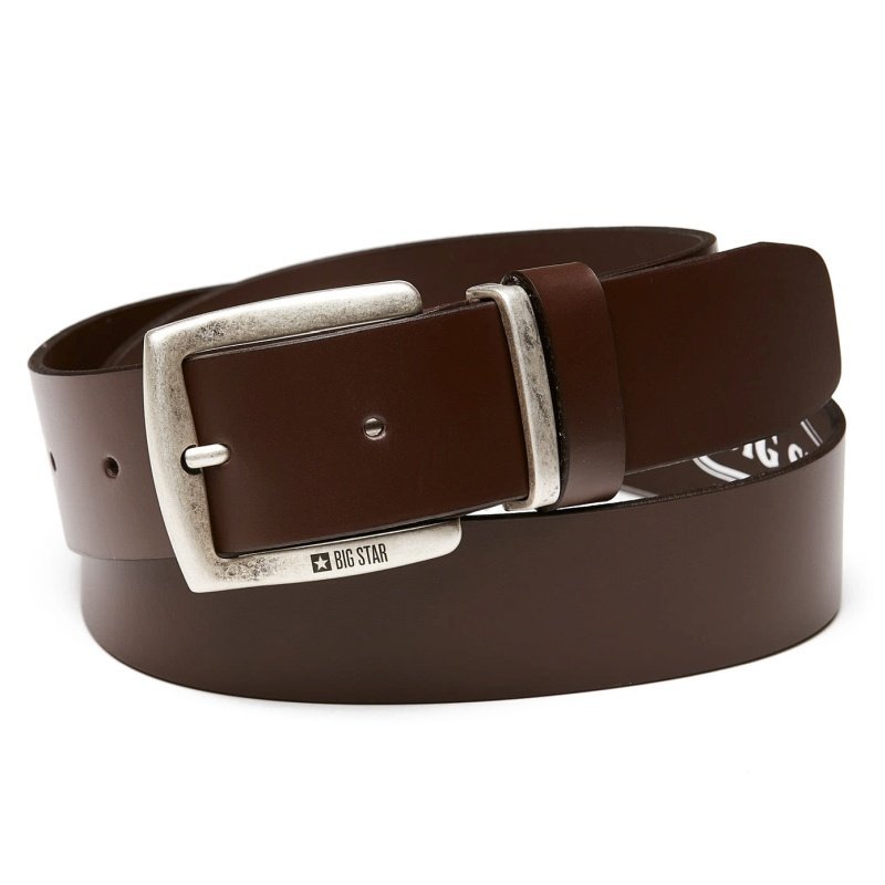 Big Star Hh674107 Pasek Męski Skórzany Brązowy 100 Cm