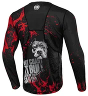 Kimona, stroje i obuwie - Longsleeve Rashguard MESH Performance PIT BULL BLOOD DOG 2 czarny-M - miniaturka - grafika 1