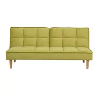 Sofy i kanapy - Beliani Rozkładana sofa SILJAN zielona - miniaturka - grafika 1