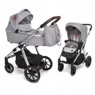 Wózki dziecięce - Wózek spacerowy 2w1 Baby Design Bueno gray - miniaturka - grafika 1