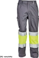 Odzież robocza - CERVA BILBAO HV spodnie robocze łączone z częścią Hi-Vis i taśmami odblaskowymi - granatowy/żółty 62 - miniaturka - grafika 1