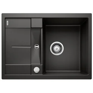 Blanco Zlew METRA 45S Compact Czarny odwracalny korek auto 525913 - Zlewozmywaki - miniaturka - grafika 1