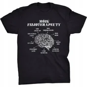 Koszulki męskie - Koszulka Mózg Fizjoterapeuty Śmieszny Prezent - miniaturka - grafika 1