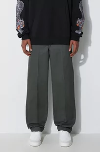 Dickies spodnie Work męskie kolor zielony proste - Spodnie męskie - miniaturka - grafika 1