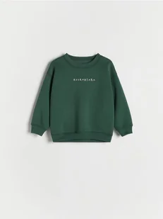 Reserved - Świąteczna bluza - ciemnozielony - Bluzy i sweterki niemowlęce - miniaturka - grafika 1