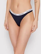 Majtki damskie - Calvin Klein Underwear Stringi 0000D1617A Granatowy - miniaturka - grafika 1